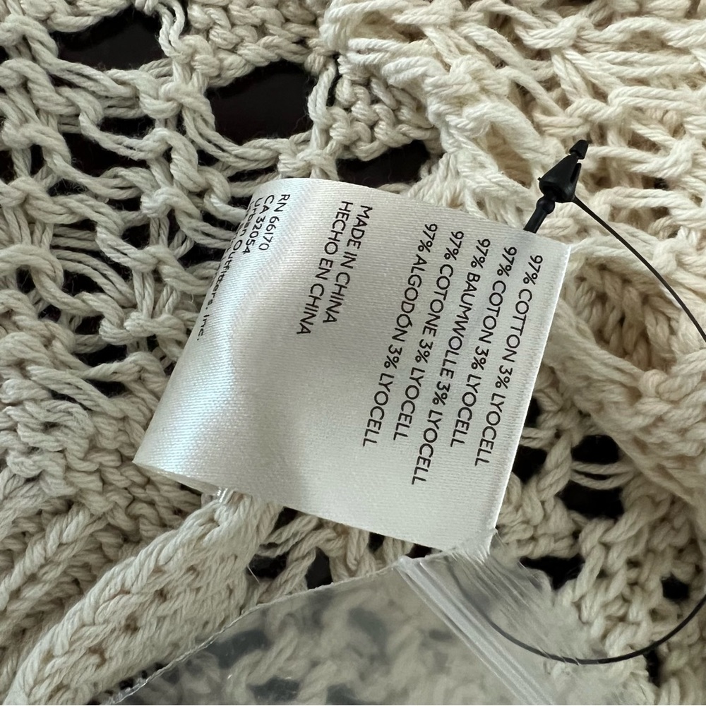 Free people Jilly short sleeve cardigan sweater Ladies size xs Tea cream ecru - Picture 6 of 6